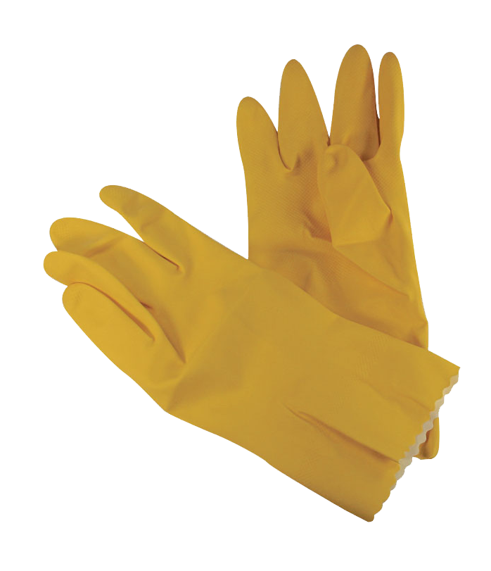 Rubber Flocked Gloves