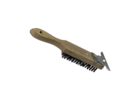 Wire Brush With  Scraper Blade