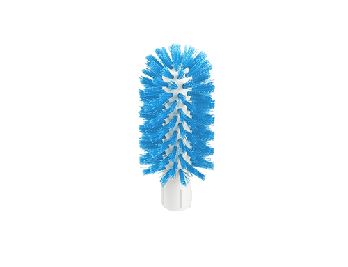 Chute Brush White Plastic Core 75mm