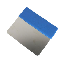 Scraper Rigid Blue Handle S/S Blade